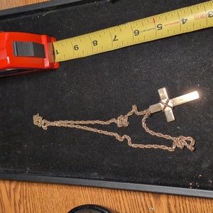 Sarah Coventry Gold Toned Cross Necklace Religious Christianity Catholicism